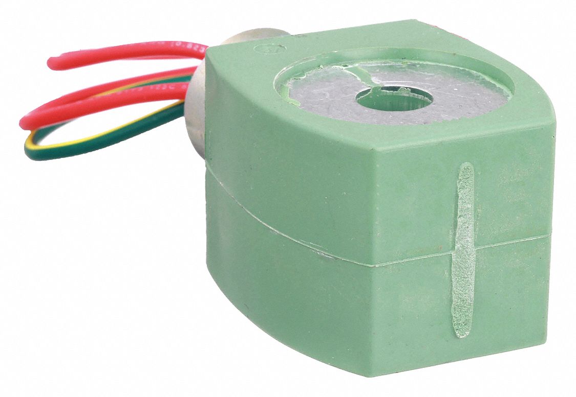 SOLENOID VALVE COIL: WATERTIGHT WITH OUT JUNCTION BOX, F, 110V/120V, 6.1 WATT, 18 IN LEADS