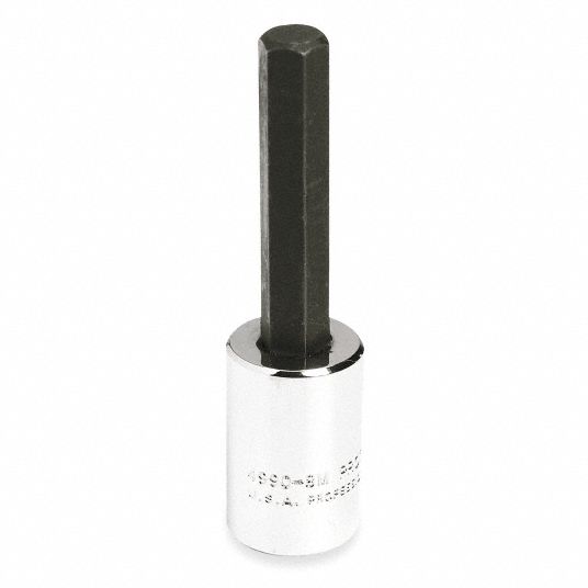 Proto Socket Bit 38 In Drive Size Hex Tip 6 Mm Tip Size 2 2332 In Overall Lg Metric 7558