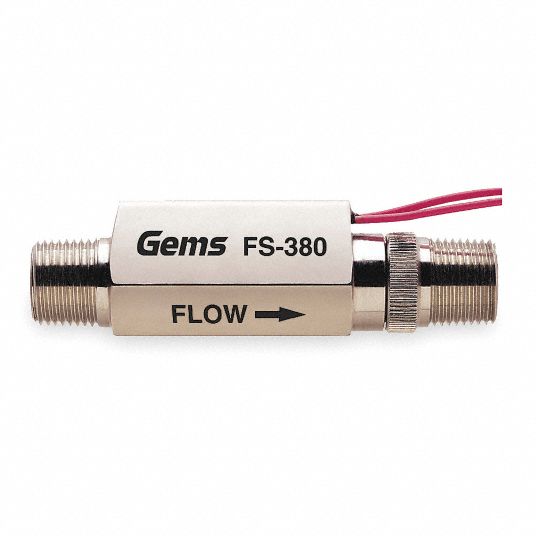 GEMS SENSORS, Piston, 316 Stainless Steel, Liquid Flow Switch - 1ALY9 ...