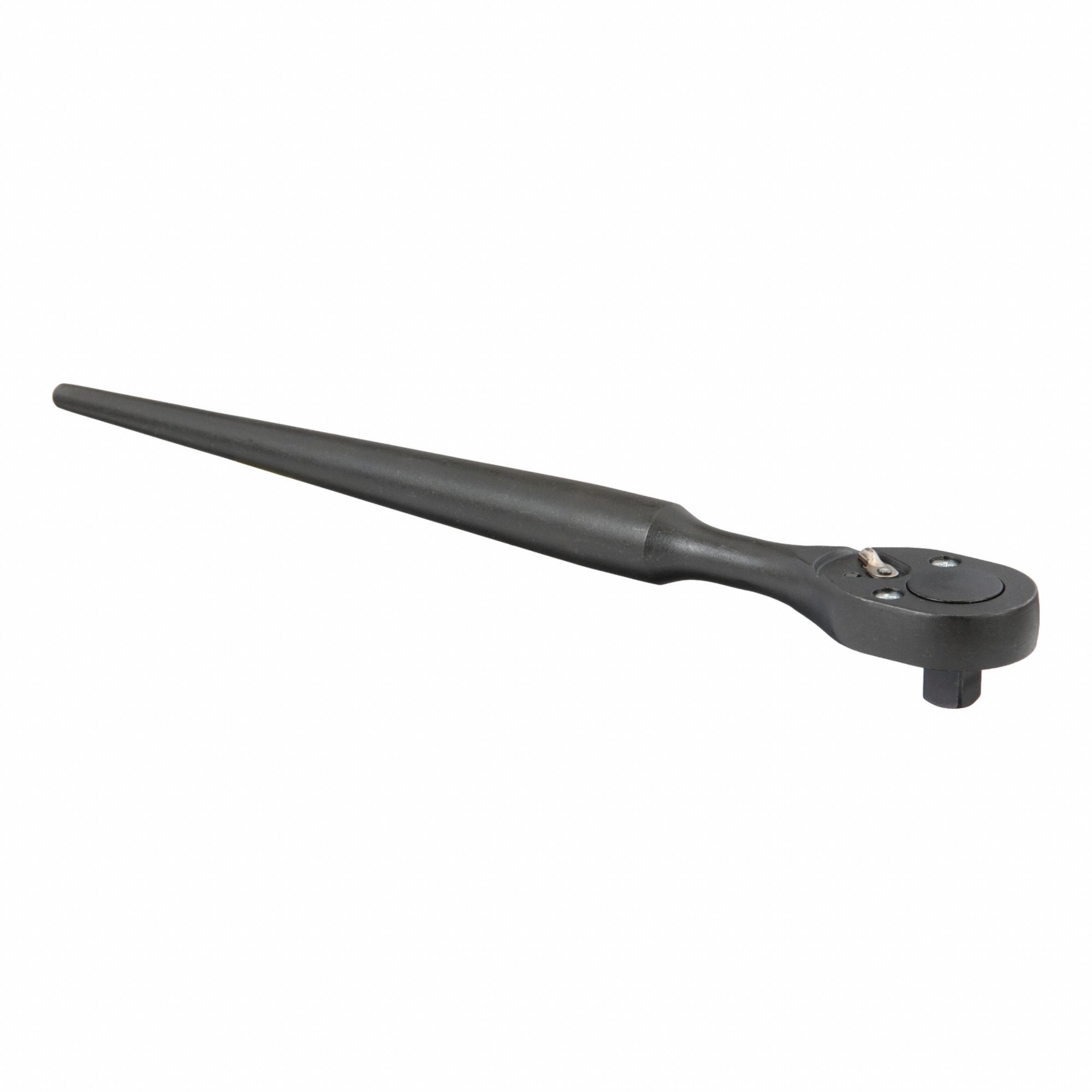 Hand Ratchet: Pear, Reversible, 14 in Overall Lg, Black Oxide, 6.9° Min Arc Swing, Proto