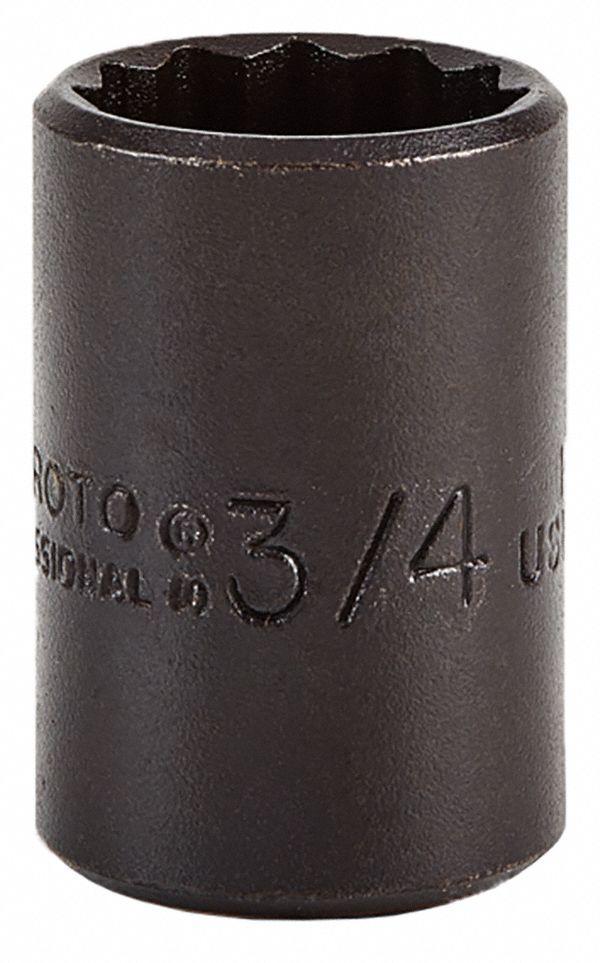 DOUILLE STD 12PT NOIR 3/4 1/2