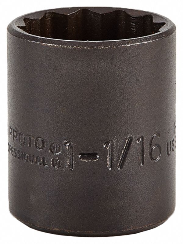 DOUILLE STD 12PT NOIR 1 1/16 1/2