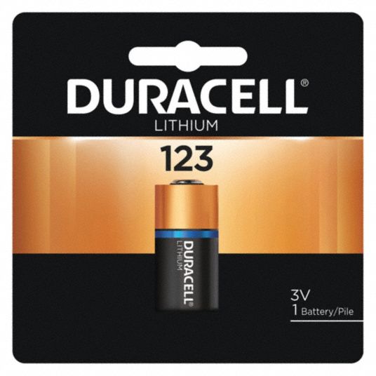 Duracell - 2 Qty 1 Pack Size 123A, Lithium, 2 Pack, Photo Battery -  02912517 - MSC Industrial Supply