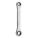 BOX END WRENCH, CHROME, 16 MM/18 MM HEAD SIZE, 8 IN OVERALL L, STANDARD, 0 °  HEAD OFFSET ANGLE
