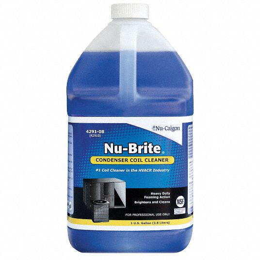 NUCALGON Liquid Condenser Cleaner, 1 gal, Blue Color, 1 EA 1ANG9