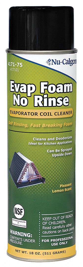 Nu-Calgon 4171-75 Evaporator Cleaner, Aerosol, 18 fl oz