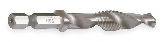 Drilltapcountersink High Speed Steel 516 18 Uncoated Finish