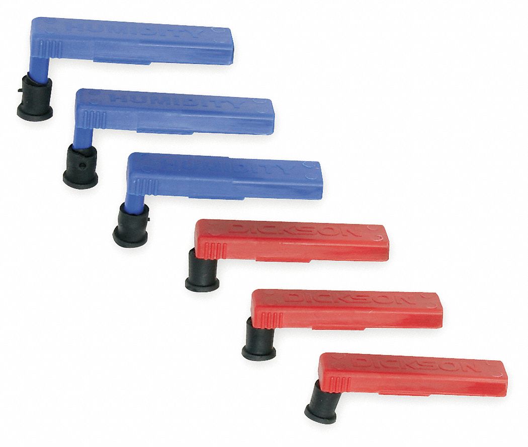 Chart Recorder Pen Kit: Blue/Red, Dickson Chart Recorders, (3) Blue Pens/(3) Red Pens