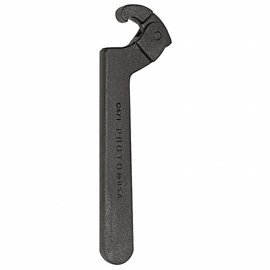 PROTO, 3/4 in to 2 in, 6 1/2 in Overall Lg, Hook Spanner Wrench