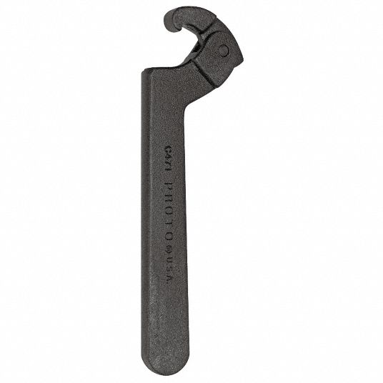 PROTO, 6 1/8 in to 8 3/4 in, 13 3/4 in Overall Lg, Hook Spanner