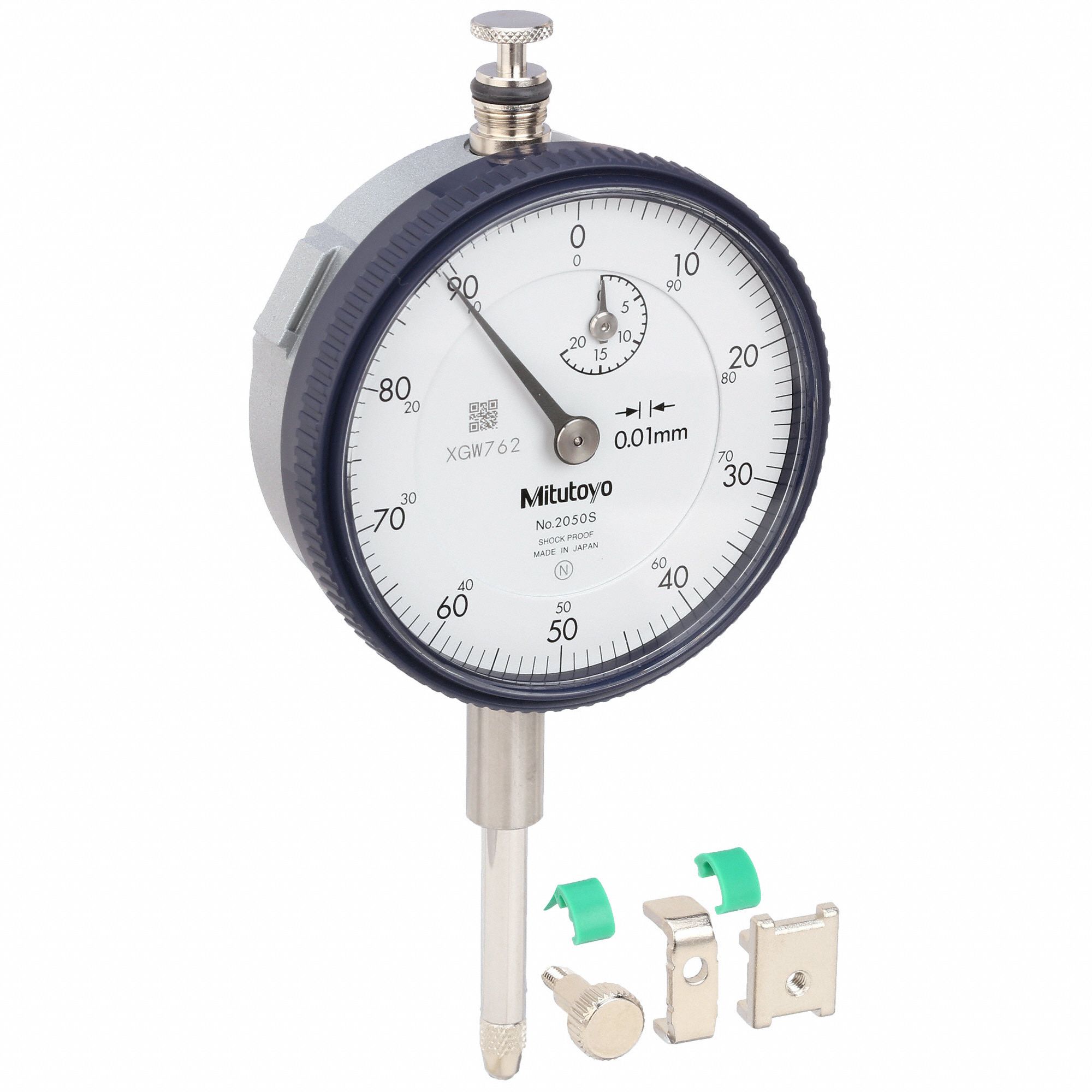 Mitutoyo Continuous Reading Dial Indicator Flat Back Agd 2 57mm