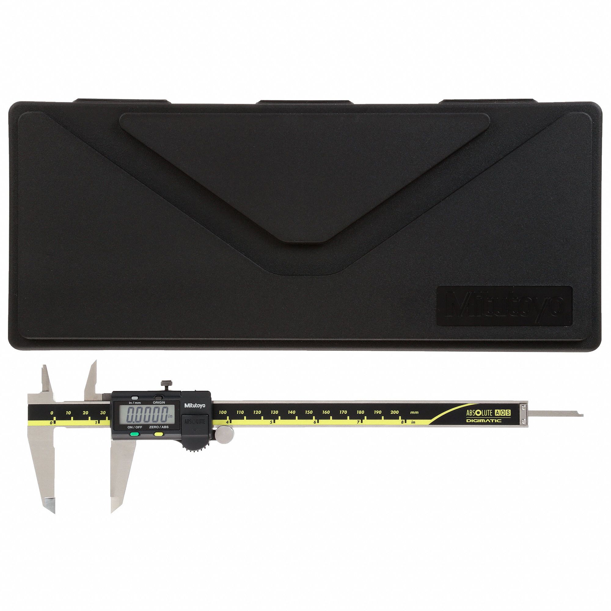 MITUTOYO 4Way Digital Caliper 0 in to 8 in/0 to 200 mm Range, ±0.001