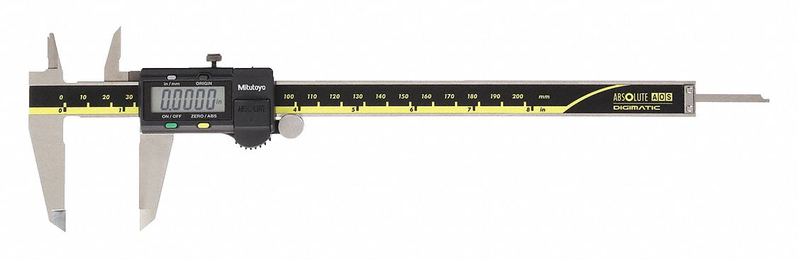 ABSOLUTE DIGITAL CALIPER,0 IN TO 8 IN