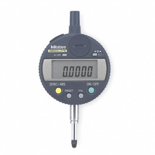 Electronic Digital Indicator, Range 0.500 in/12.7 mm, Accuracy 0.0008 in Grainger
