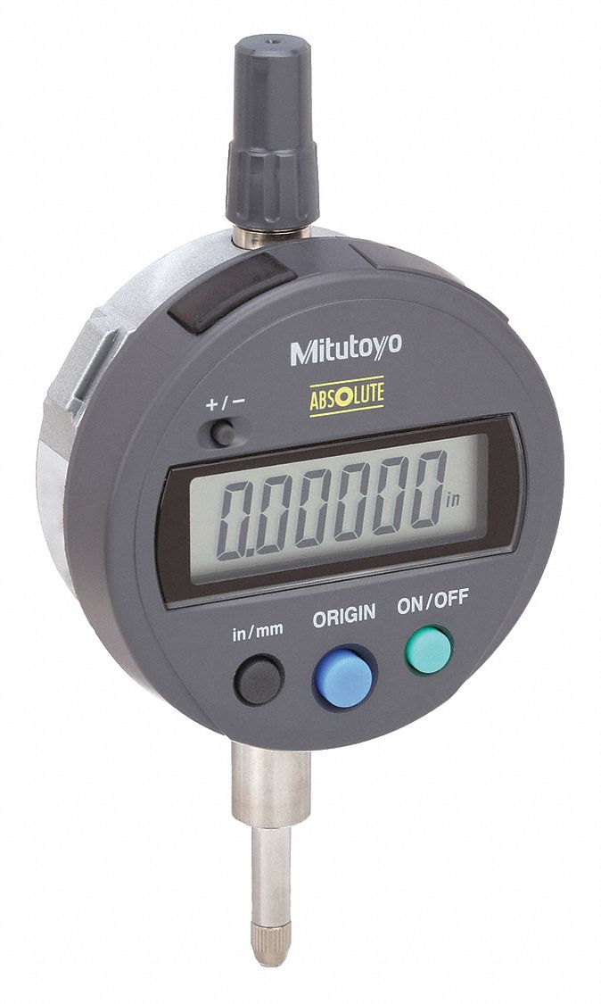 DIGITAL INDICATOR, 0 TO 0.5 IN RANGE, IP42, +/-001 IN ACCURACY, CABLE DATA OUTPUT, CASE