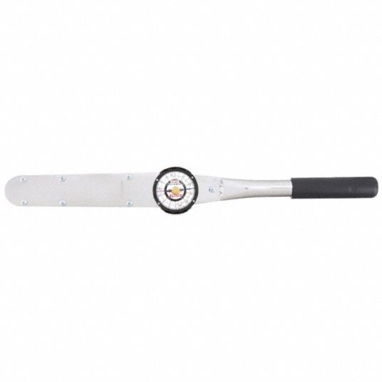 PROTO Dial Torque Wrench: 1/2 in Drive Size, 50 to 250 ft-lb/7 to 35 m-kg,  21 1/2 in Overall Lg