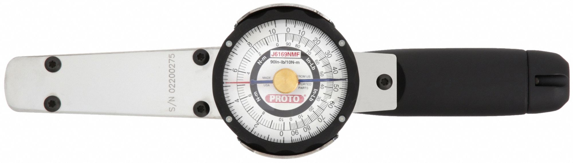 PROTO, 1/4 in Drive Size, 18 to 90 in-lb/2 to 10 N-m, Dial Torque