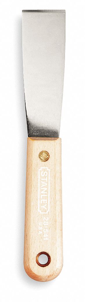 PUTTY KNIFE, HIGH CARBON STEEL, 3⅞ IN HARDWOOD HANDLE, 7½ IN L