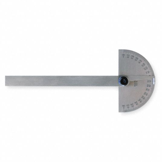 MITUTOYO Manual-Reading Protractor, Operation Type Mechanical, Range 0 ...