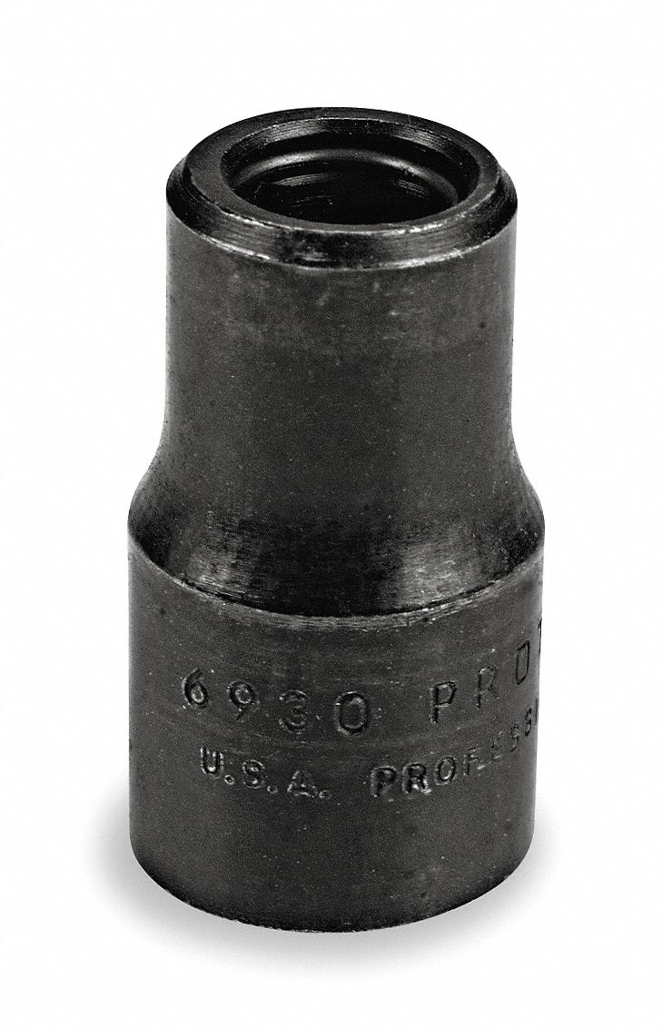 PROTO Power Bit Holder: Black Oxide, 1/4 in Output Drive Size, Hex, 1 3/4  in Overall Lg