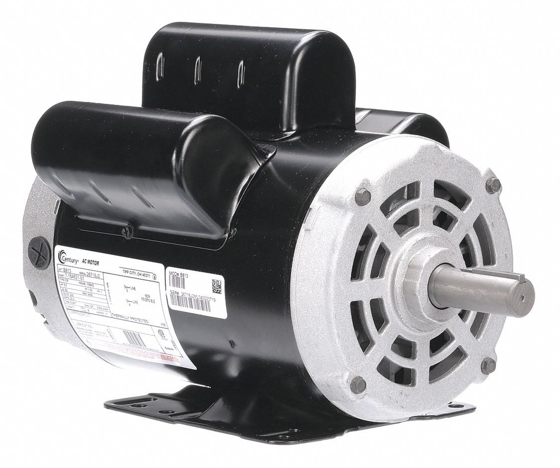 CENTURY 5 HP Light Duty Air Compressor Motor,Capacitor ...