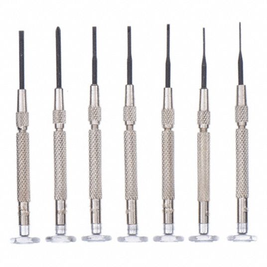 Jewelers Screwdriver Set, Number of Pieces 7 Grainger