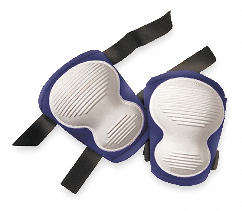 Hard Shell 2Strap Knee Pads, Black, Universal Grainger