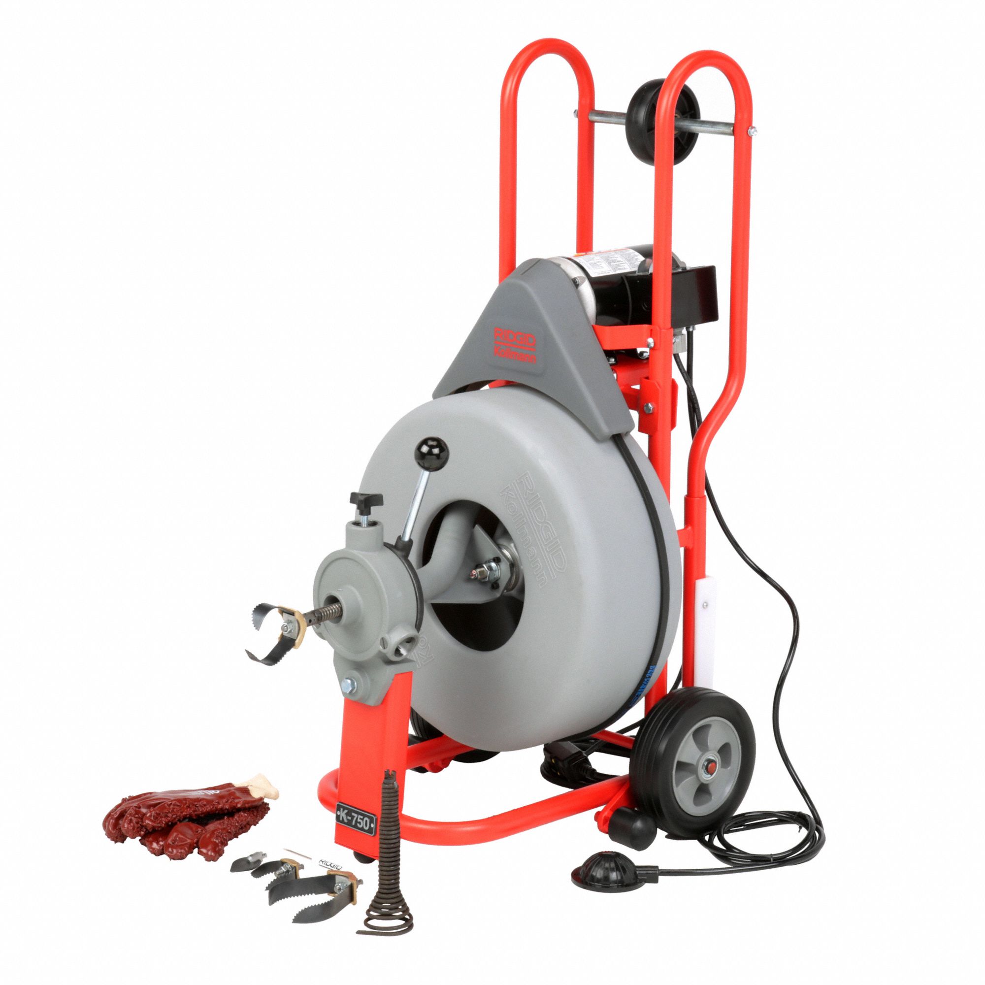 RIDGID Drain Cleaning Machine, Drain Line I.D. Size Range 3 in to 8 in