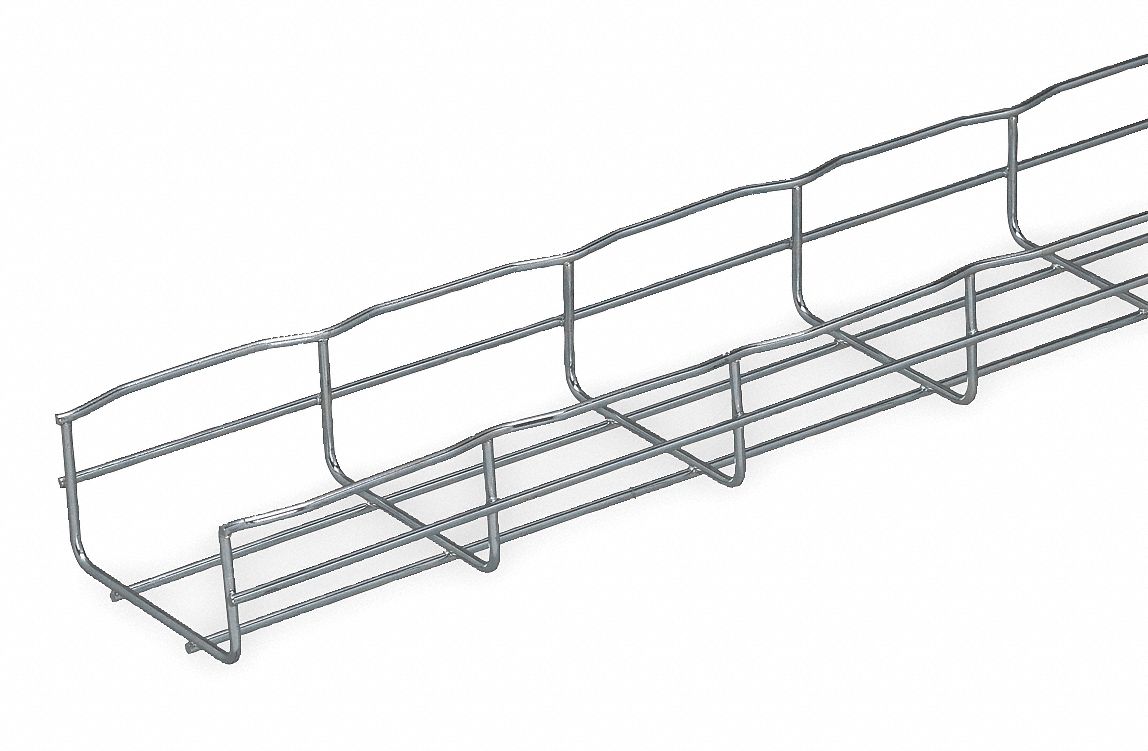 1ATN2 - Wire Cable Tray Width 4 In L 6.5 Ft PK4