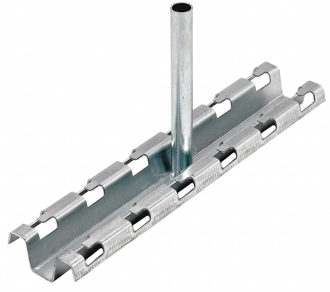 Cable Tray Support: 12 in Wd, Steel, Galvanized