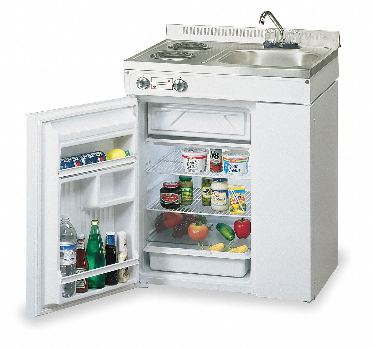 WOODS Compact Kitchen,Refrigerator,Sink,Stove - 1ATY9|K05W ...