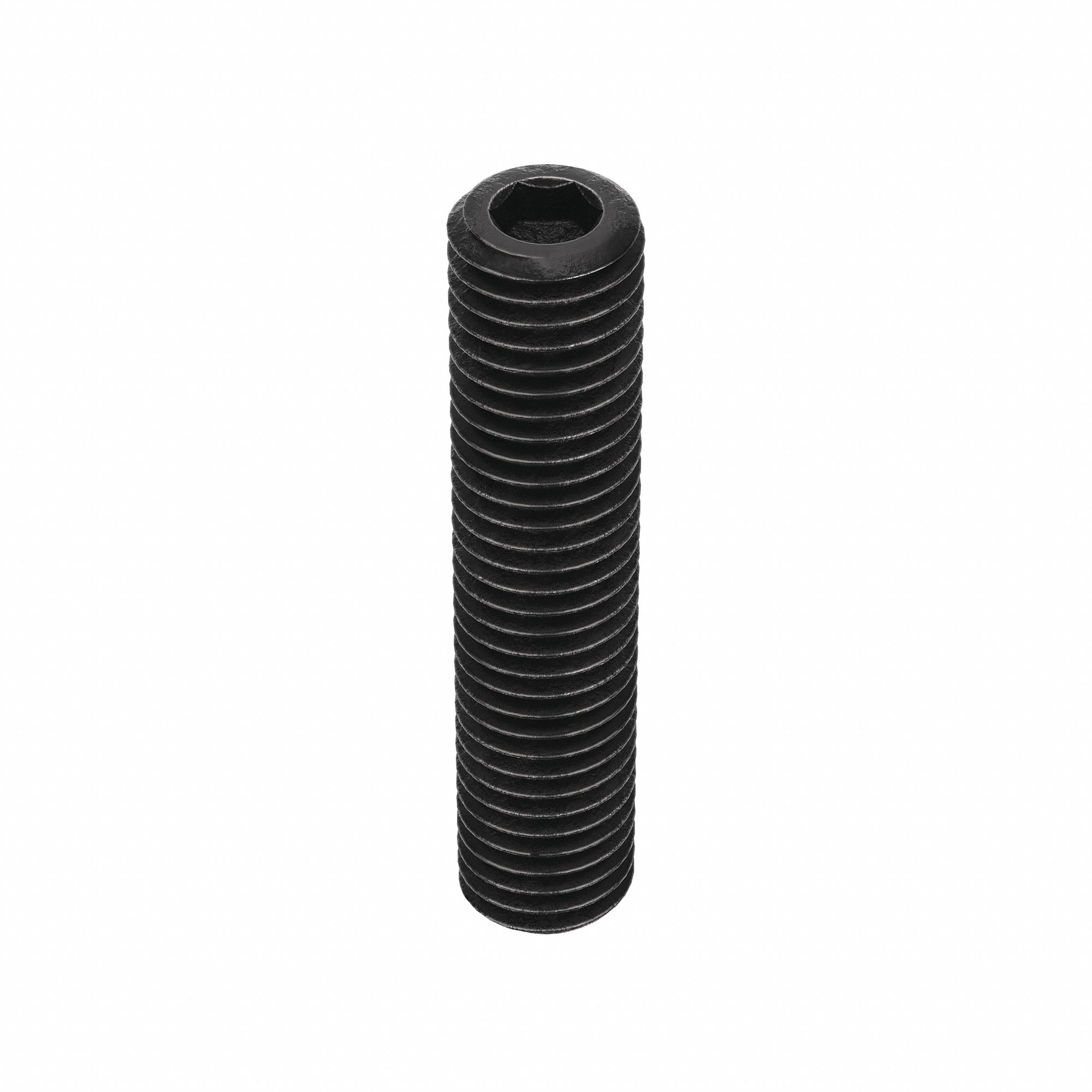 Socket Set Screw: 5/8"-11 Thread Size, 3 in Overall Lg, Cup pt, Alloy Steel, Black Oxide, 5 PK