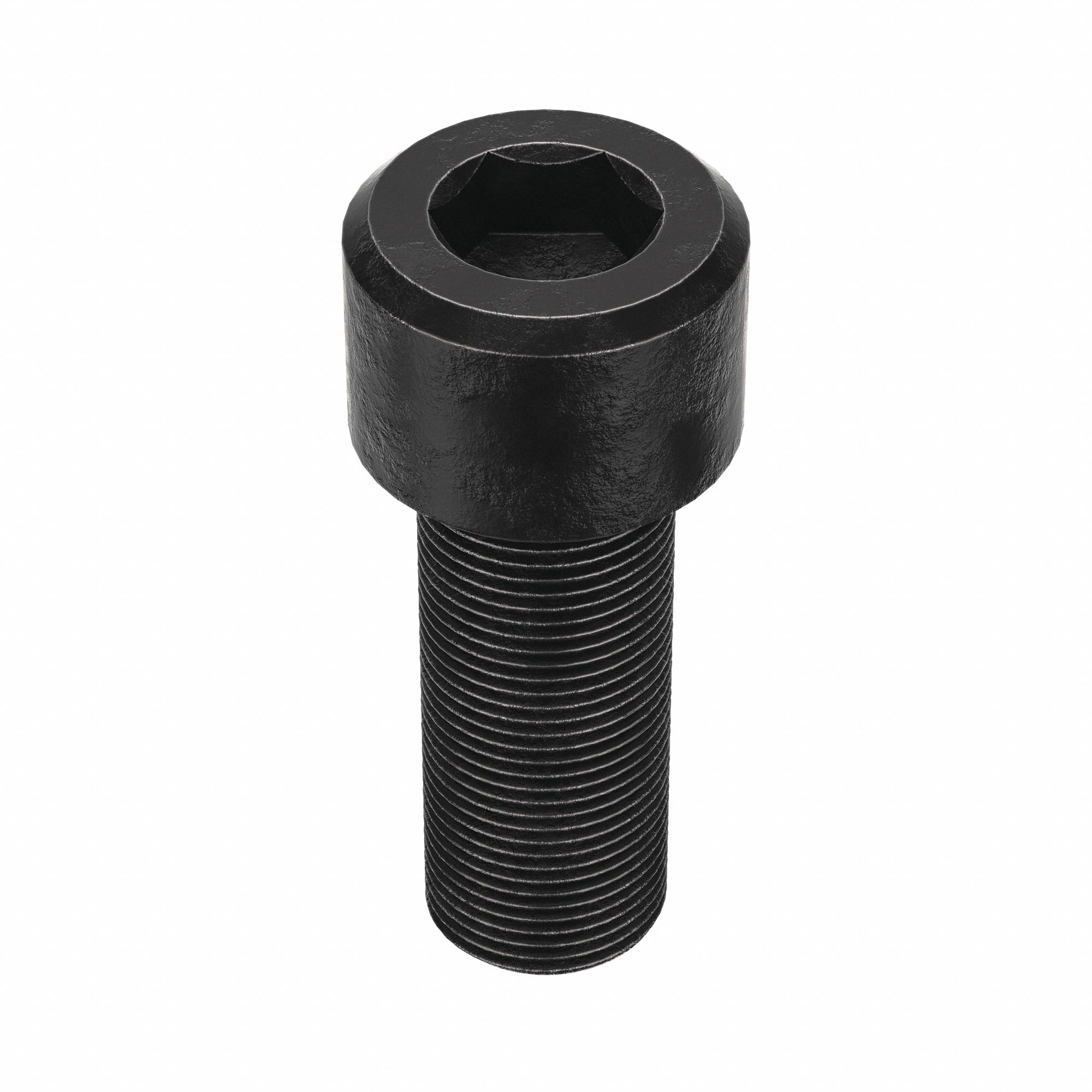Socket Head Cap Screw: 1"-14 Thread Size, 2 1/2 in Lg, Std, Black Oxide, Alloy Steel, 1 in Head Ht
