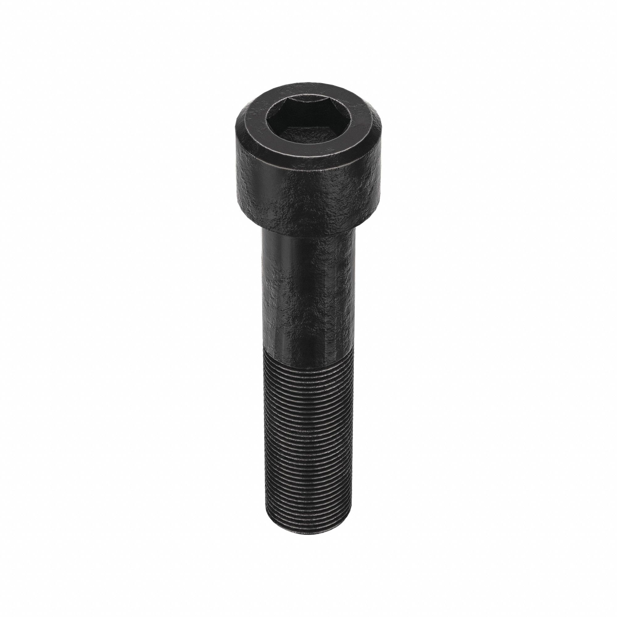 Socket Head Cap Screw: 1"-14 Thread Size, 4 1/2 in Lg, Std, Black Oxide, Alloy Steel, 1 in Head Ht