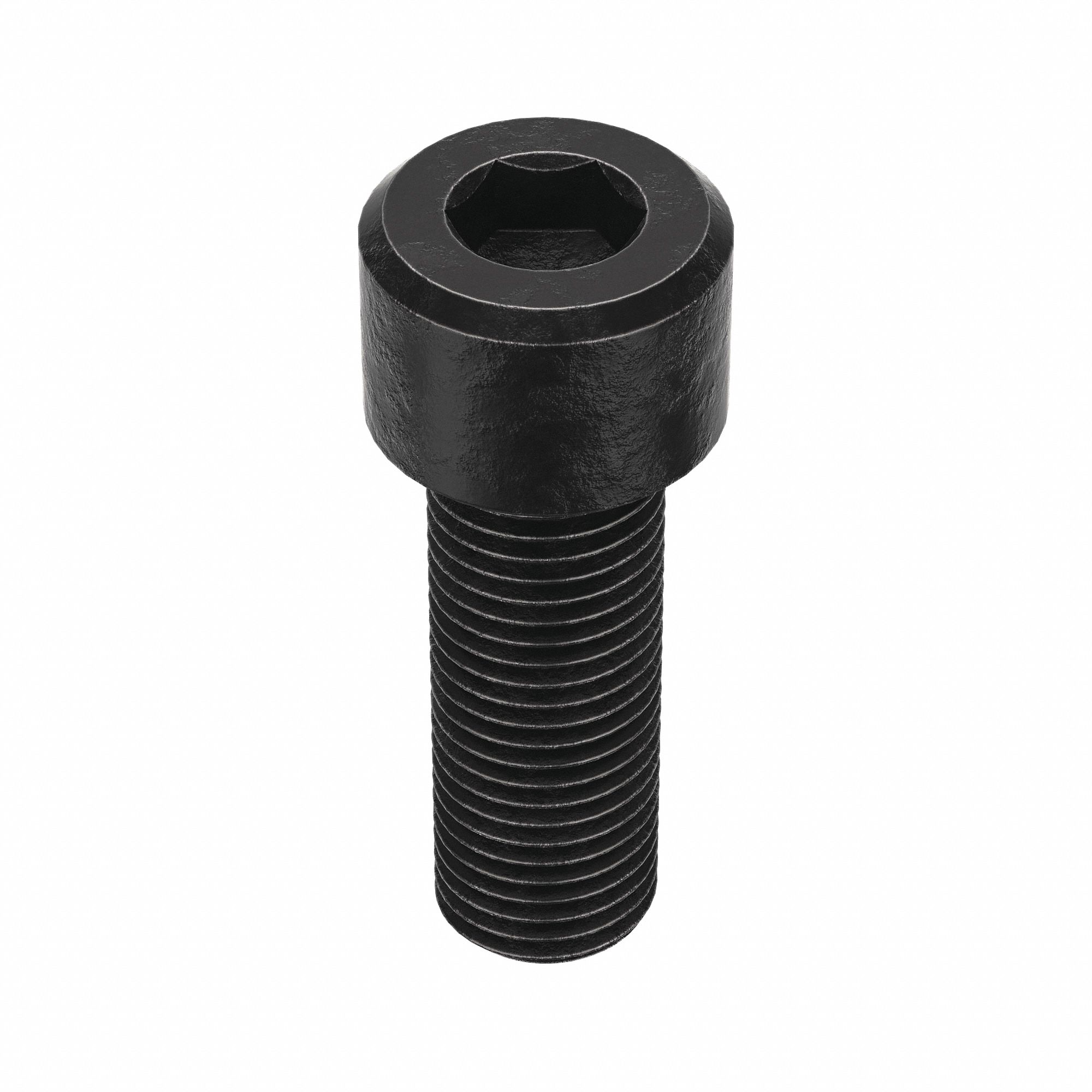 Socket Head Cap Screw: 1 1/4"-7 Thread Size, 3 1/2 in Lg, Std, Black Oxide, Alloy Steel