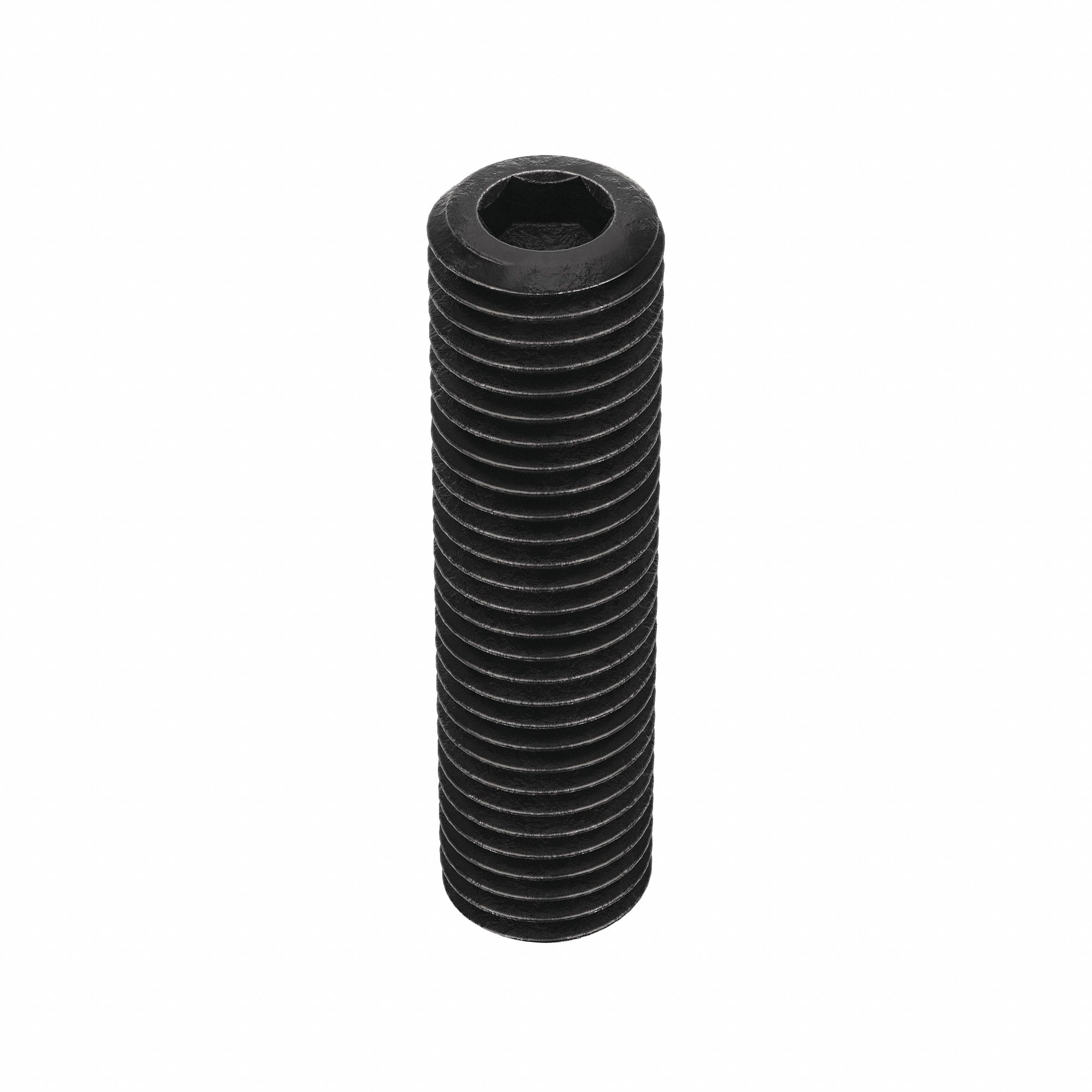 Socket Set Screw: 3/4"-10 Thread Size, 3 in Overall Lg, Cup pt, Alloy Steel, Black Oxide, 5 PK
