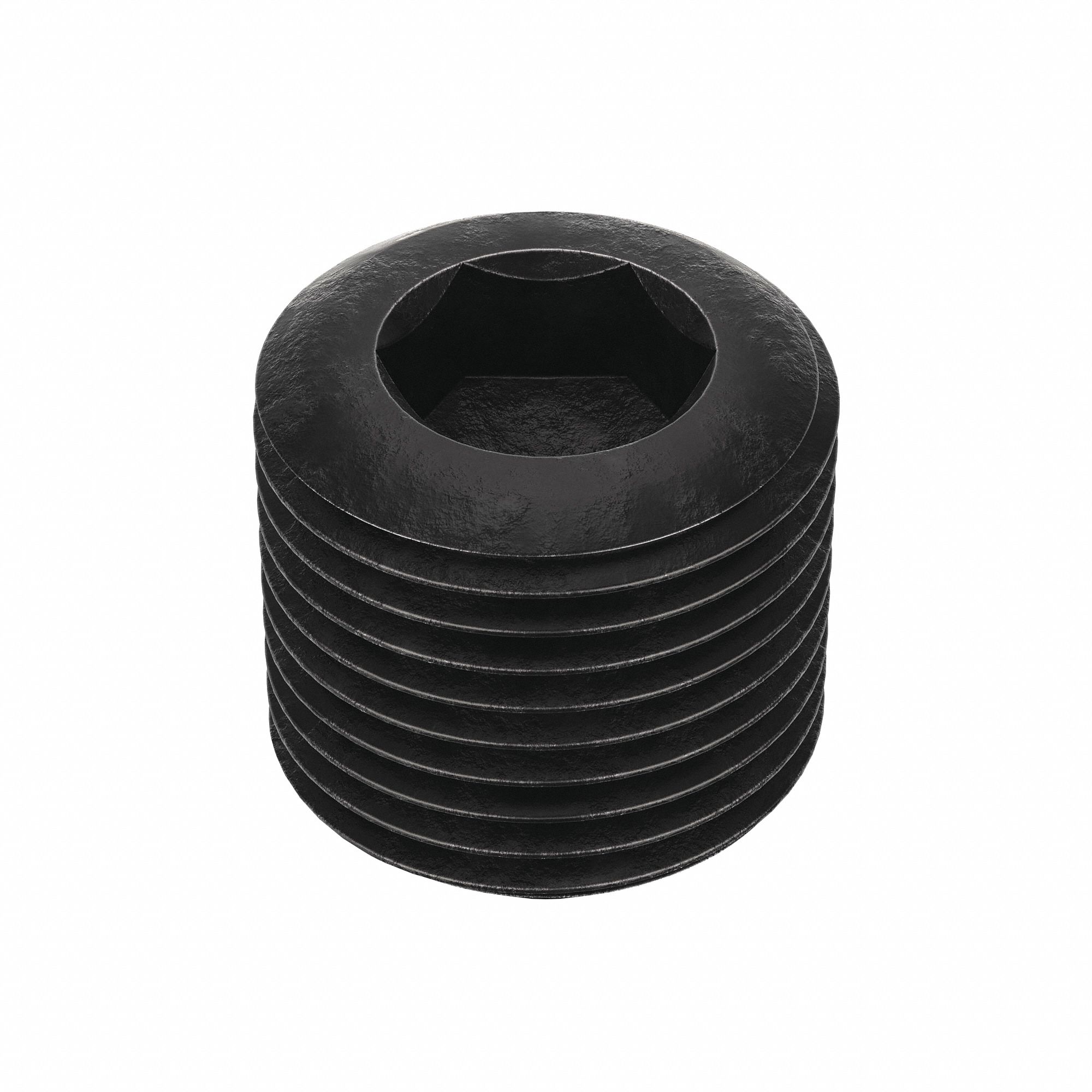Socket Set Screw: 3/4"-16 Thread Size, 3/4 in Overall Lg, Cup pt, Alloy Steel, Black Oxide, 5 PK