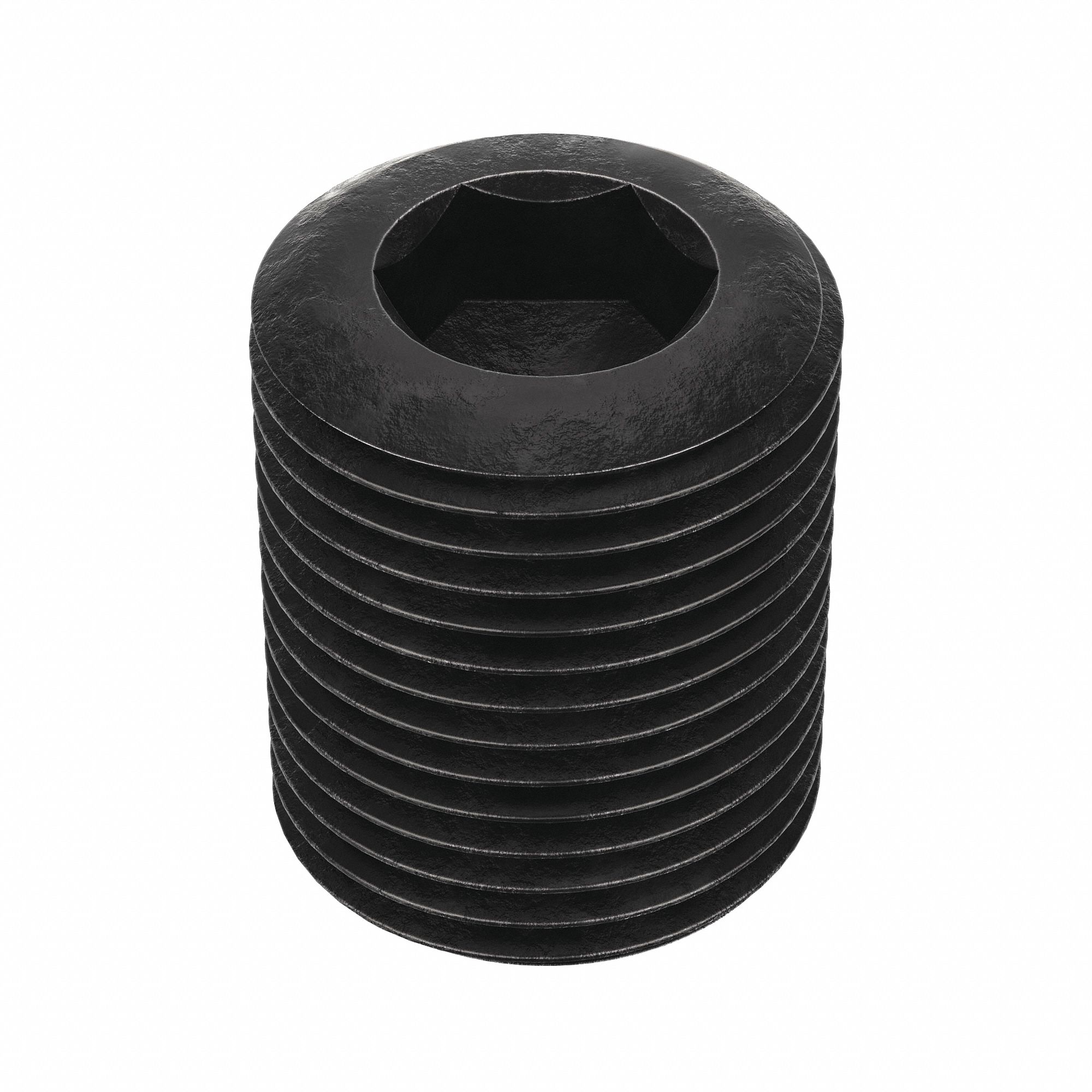 Socket Set Screw: 3/4"-16 Thread Size, 1 in Overall Lg, Cup pt, Alloy Steel, Black Oxide, 5 PK