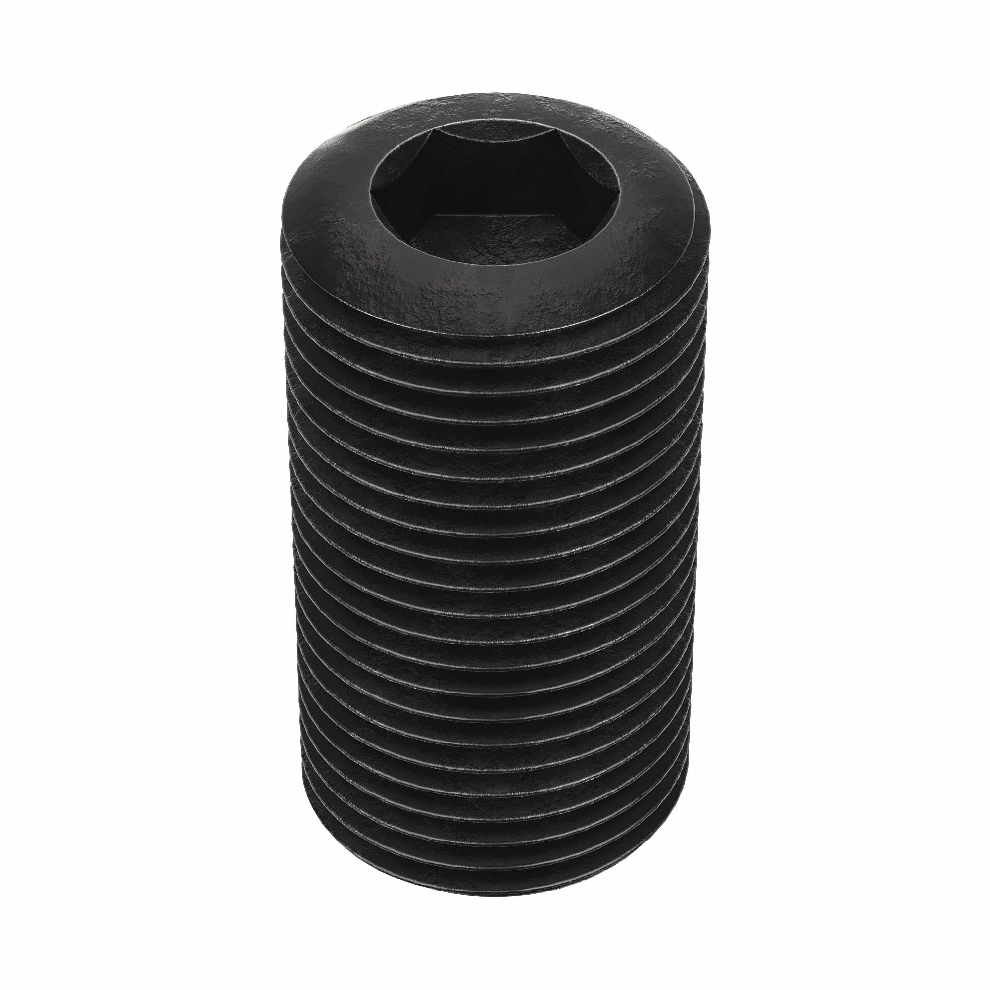 Socket Set Screw: 3/4"-16 Thread Size, 1 1/2 in Overall Lg, Cup pt, Alloy Steel, Black Oxide, 5 PK