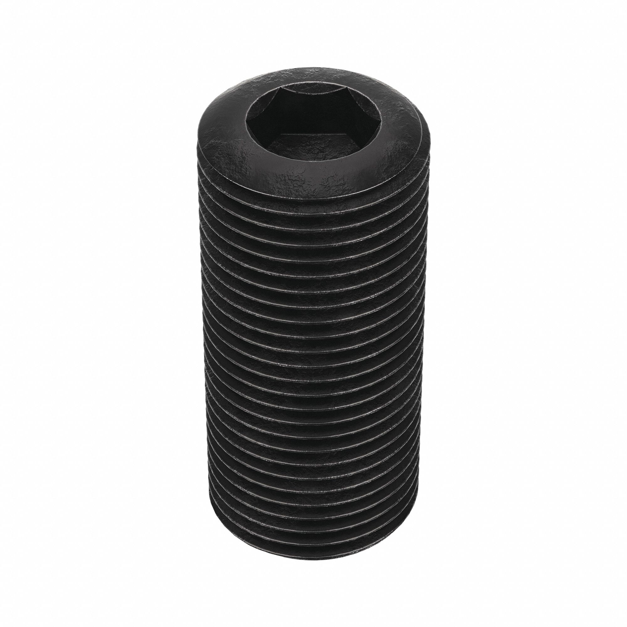 Socket Set Screw: 3/4"-16 Thread Size, 1 3/4 in Overall Lg, Cup pt, Alloy Steel, Black Oxide, 5 PK