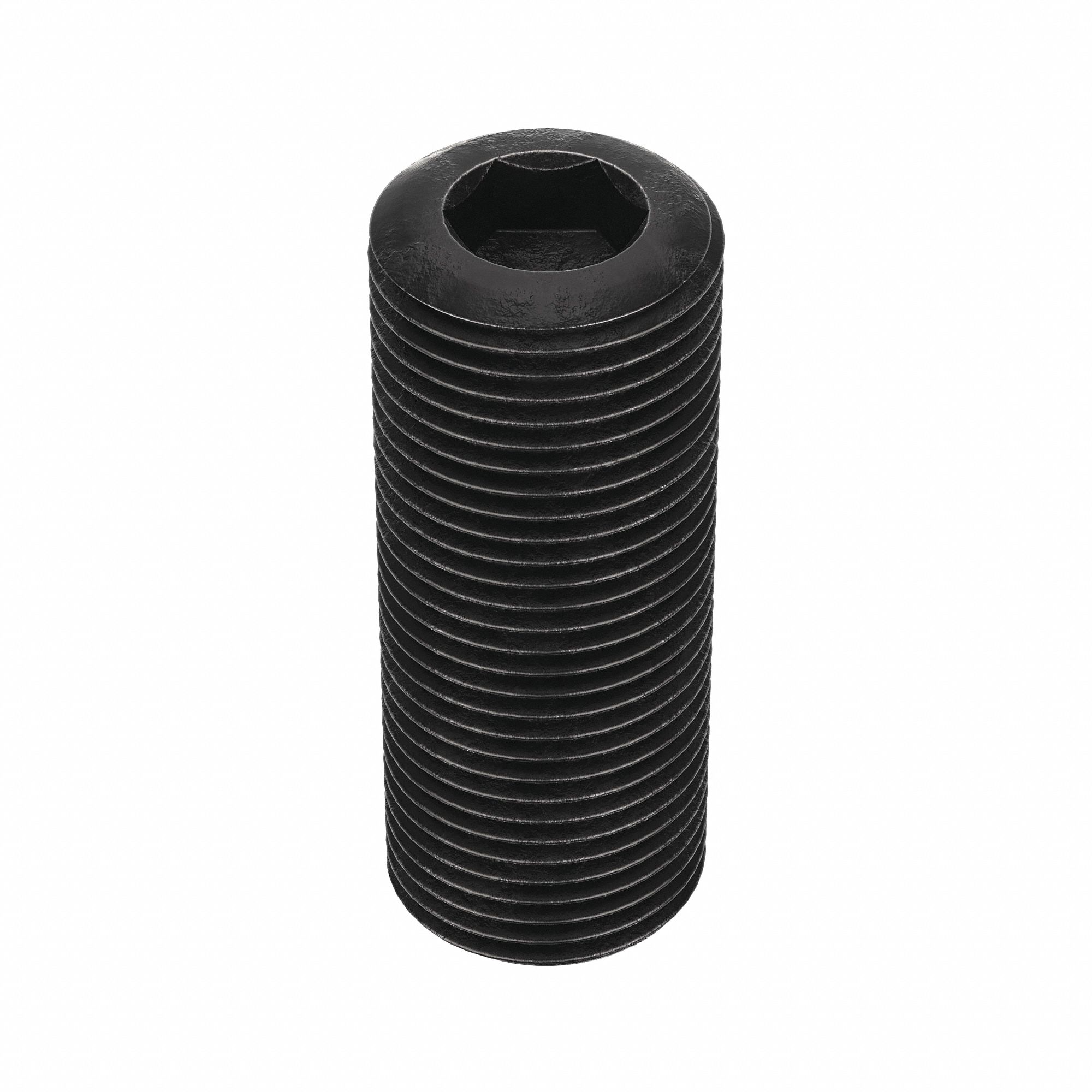 Socket Set Screw: 3/4"-16 Thread Size, 2 in Overall Lg, Cup pt, Alloy Steel, Black Oxide, 5 PK