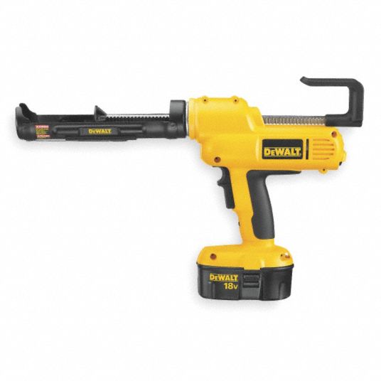 DEWALT Cordless Caulk Gun Kit, 18.0 V, Battery Included, 10 oz