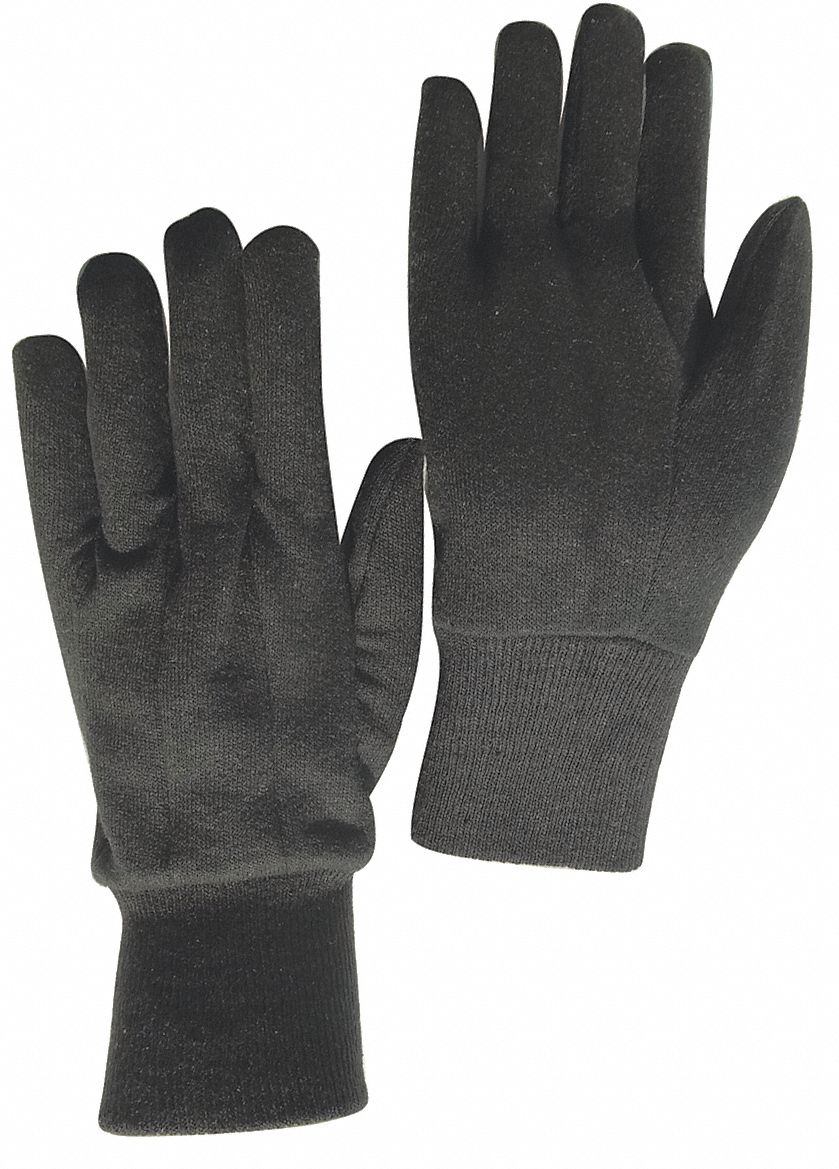CONDOR Knit Gloves: L ( 9 ), Uncoated, Uncoated, Cotton/Polyester ...