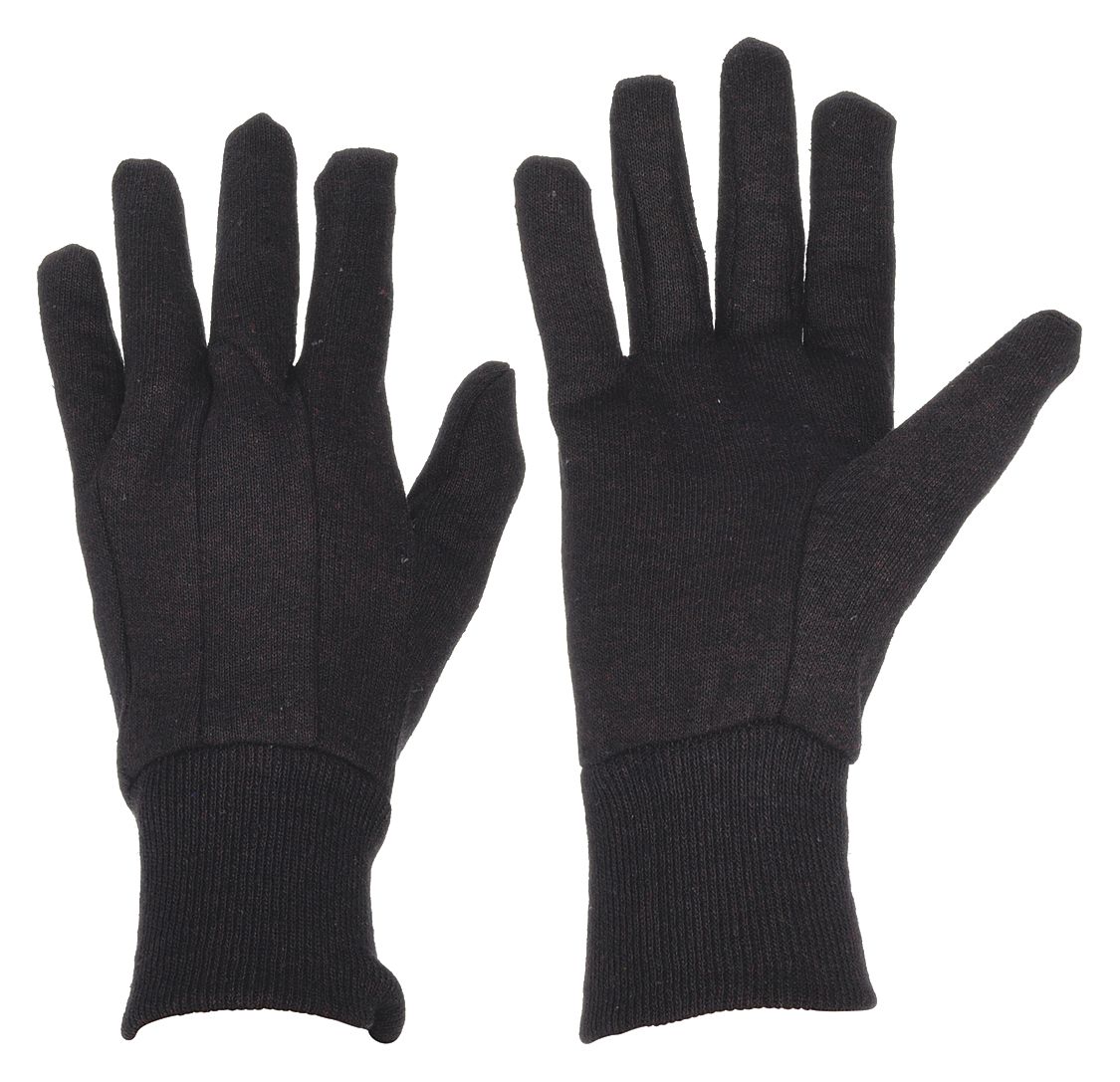 KNIT GLOVES, L (9), UNCOATED, COTTON/POLYESTER, JERSEY TASK & CHORE GLOVE