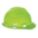 SLOTTED CAP, CSA Z94.1-2005, TYPE 1, CLASS E, PE, 4-PT FAS-TRAC RATCHET, HI-VIS YLW/GRN