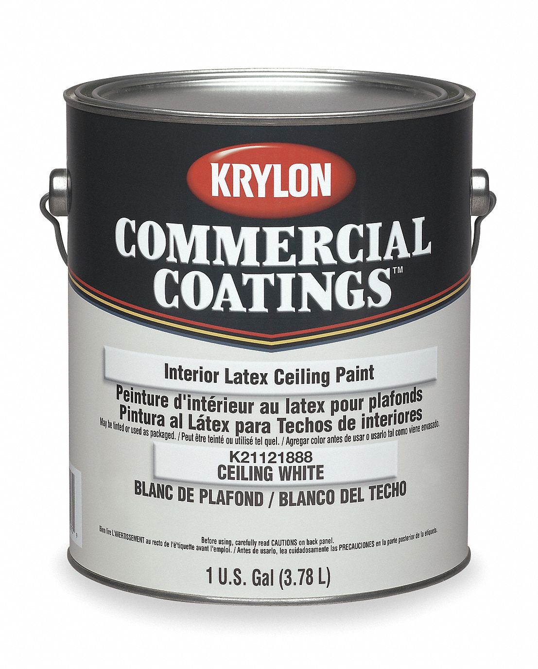 Krylon Flat Interior Ceiling Paint White 1 Gal 1awb1
