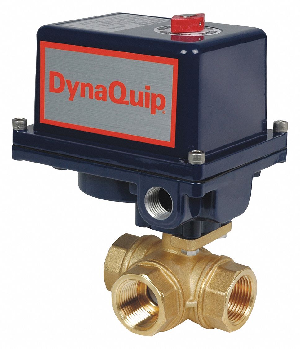 115 VAC DynaQuip 1AWH6 Electrical Actuated Ball Valve USED DE154 150 IN/LB 