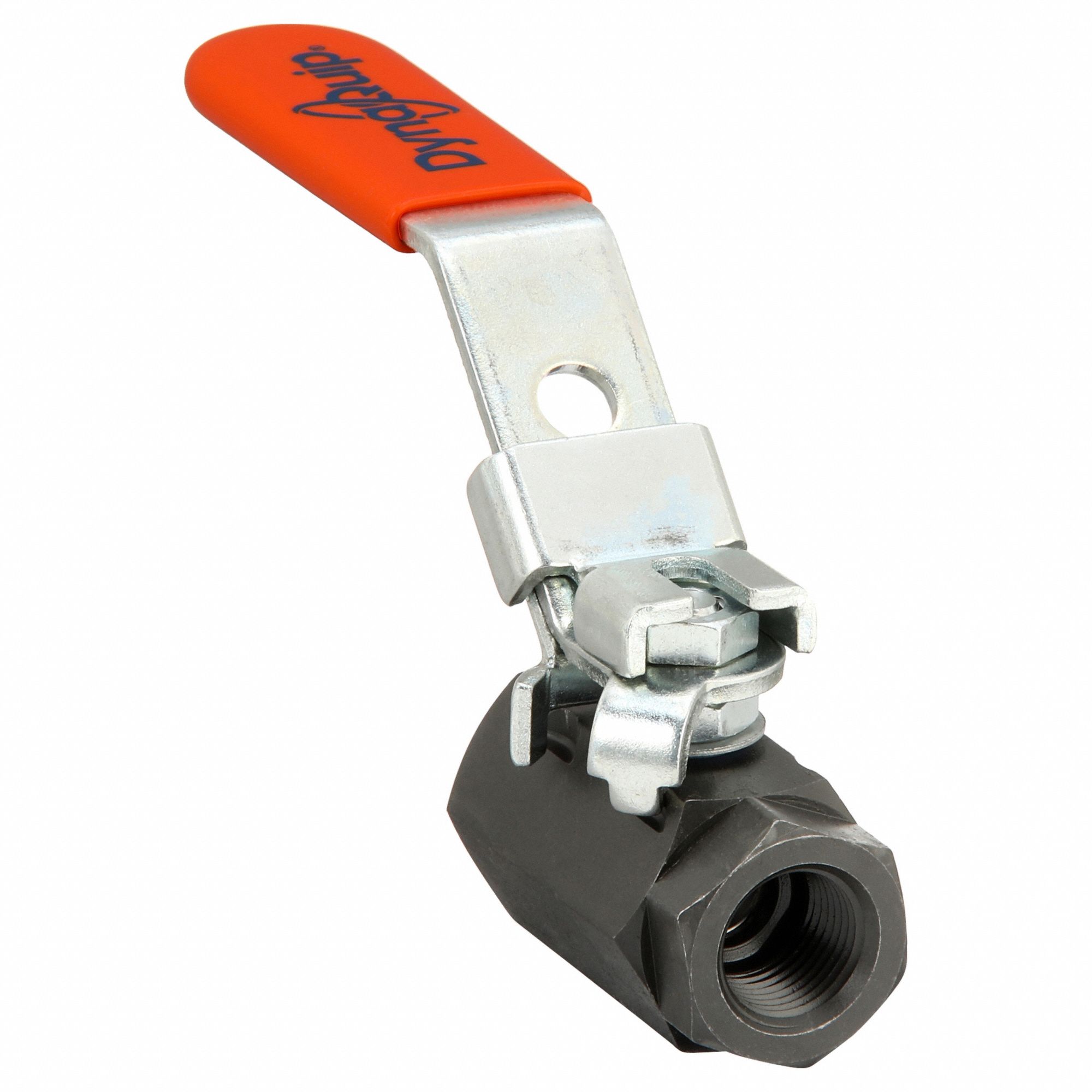 Manual Two-Way Ball Valve: 3/8 in, Carbon Steel, Straight, FNPT x FNPT, Two-Piece