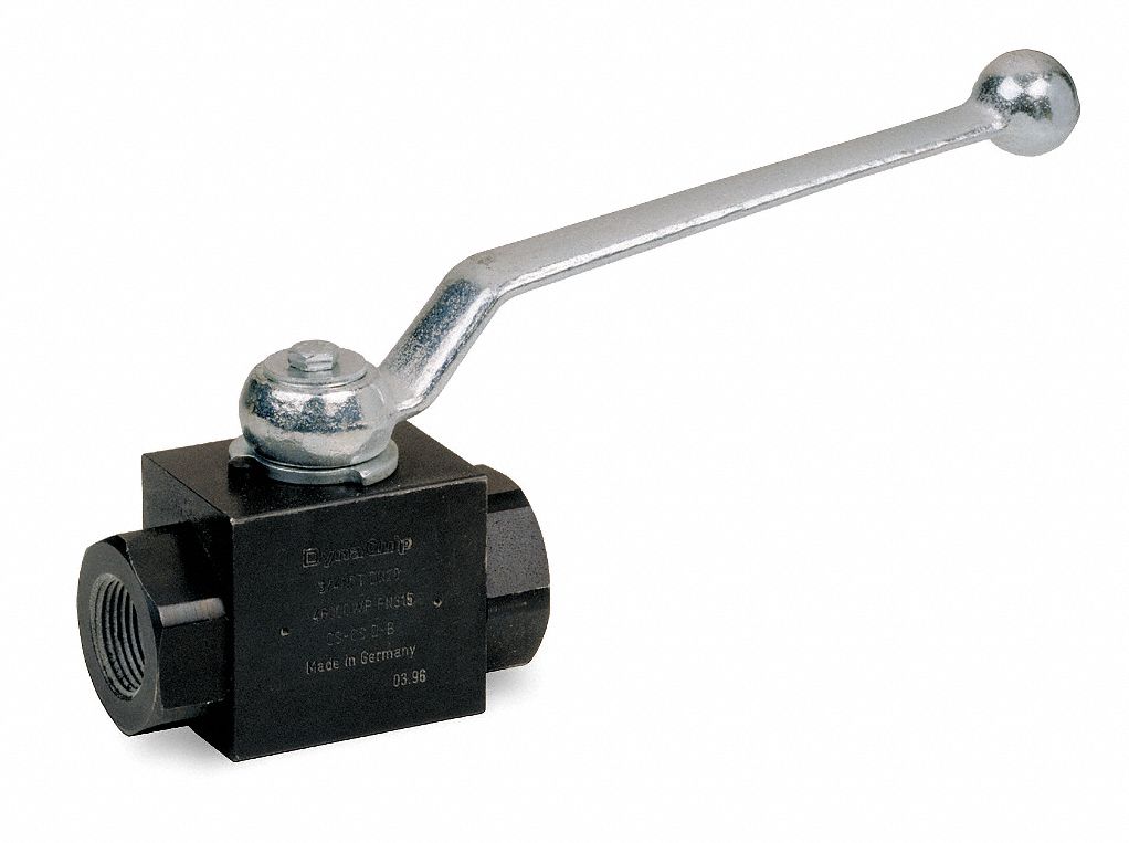 Carbon Steel FNPT x FNPT Ball Valve, Lever, 1-1/4" Pipe Size