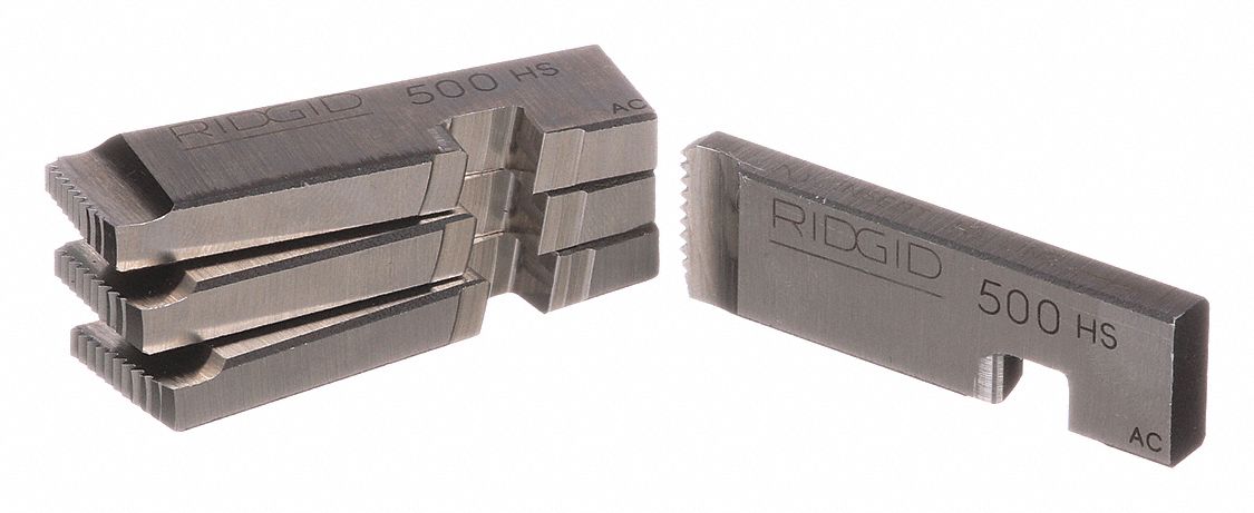 Replacement Pipe Die: For 500A Mono Heads, 3/8 in Pipe, Aluminum/Galvanized Steel/Steel, NPT